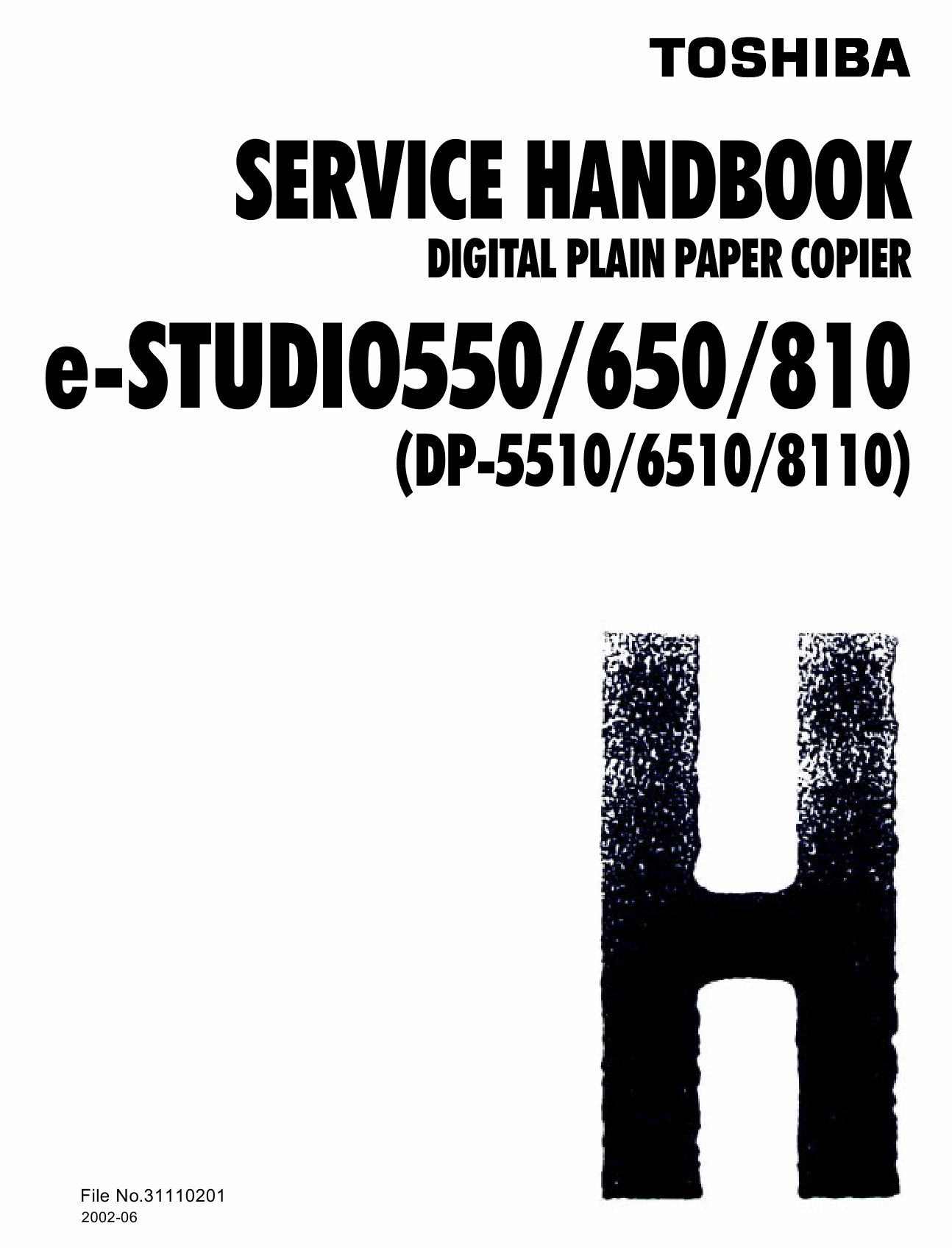 TOSHIBA e-STUDIO 550 650 810 DP5510 6510 8110 Service Handbook-1